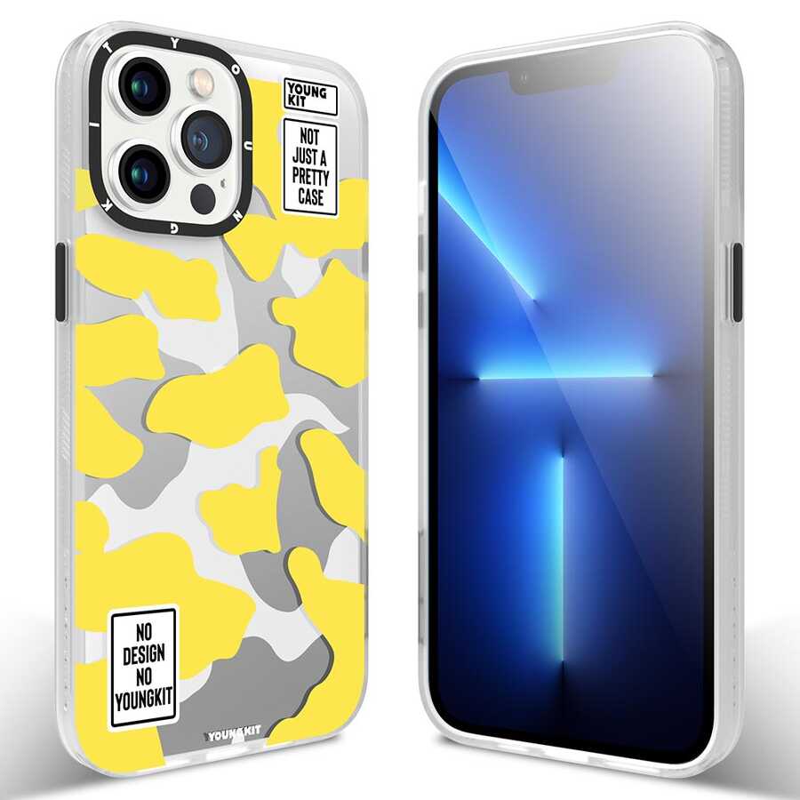 YoungKit Kamuflaj Serisi iPhone 13 Pro Max Telefon Kılıfı - 13 YoungKit Kamuflaj Serisi iPhone 13 Pro Max Telefon Kılıfı - 13